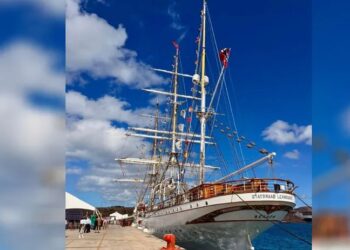 Velero noruego Statsraad Lehmkuhl llega a Baja California Sur para impulsar proyectos de sustentabilidad oceánica