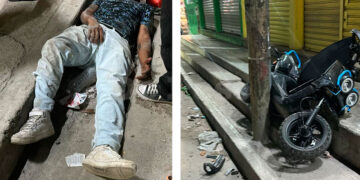 Accidente en Cancún deja a un hombre dormido tras chocar contra un poste