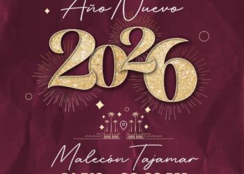 Año Nuevo 2026 en Malecón Tajamar reúne a familias para celebrar con música y drones