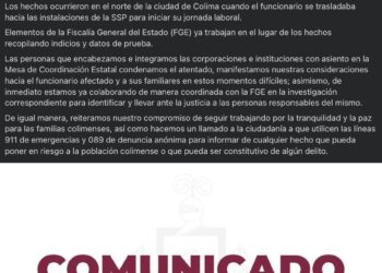 Atentado contra Subsecretario de la SSP de Colima: Seguridad Pública en Riesgo