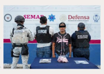 Autoridades realizan detención por narcomenudeo tras operativo en la Supermanzana 251