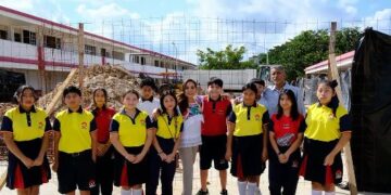 Autoridades supervisan obra del domo escolar tras 9 años de espera