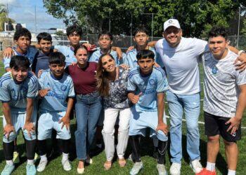 Cancha de fútbol siete Los Tules es reinaugurada en Cancún