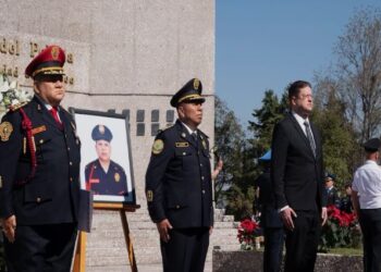 «Acto oficial de la SSC en memoria de cinco policías fallecidos»