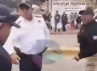 Exhiben Abuso de Autoridad de Policía Municipal contra Chofer de Transporte