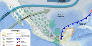 Frente Frío 25 provocará lluvias, viento fuerte y descenso de temperaturas en Quintana Roo