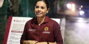 ANUNCIA ANA PATY PERALTA CONSTRUCCIÓN DE SENDERO SEGURO EN LA SM 77