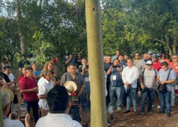 Inicia la Feria de Kantunilkín con el tradicional corte de la ceiba sagrada
