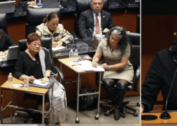La senadora de Moviemento Ciudadano Alejandra Barrales cuestiona a Ernestina Godoy por su futuro en la Fiscalía General