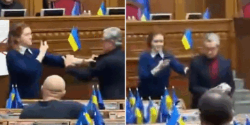 Mariana Bezúglaya protagoniza un escándalo y bloquea el Parlamento de Ucrania