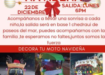 Mototaxistas organizan gran caravana para repartir juguetes en colonias de Cancún