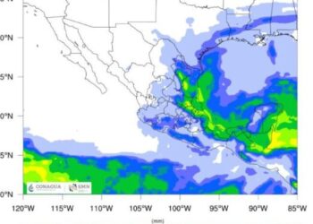 Prevén lluvias fuertes para Quintana Roo en las próximas horas