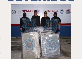 Policía de Cancún detiene a dos sujetos por robo de aires acondicionados en la Supermanzana 35