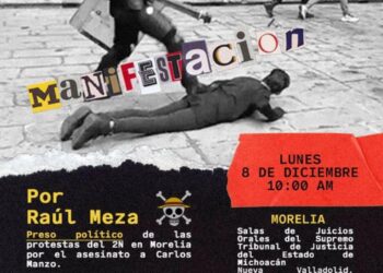 Protesta en CDMX: Acusan de “Narcopolítico” a Alfredo Ramírez Bedolla