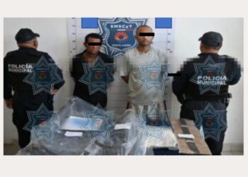 Robo de cables en Cancún detienen a dos hombres en la Supermanzana 24