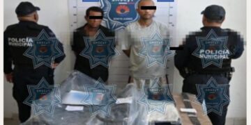 Robo de cables en Cancún detienen a dos hombres en la Supermanzana 24