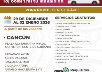 Salud para Tod@s respalda a comunidades de Felipe Carrillo Puerto, Othón P. Blanco y Lázaro Cárdenas con caravanas médicas que acercan atención y fortalecen el bienestar social