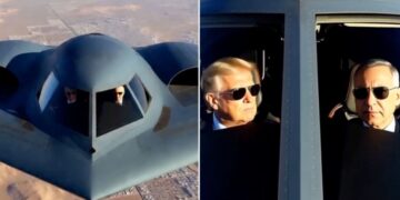 Video de Netanyahu y Trump pilotando un B-2 sorprende tras el fin del conflicto