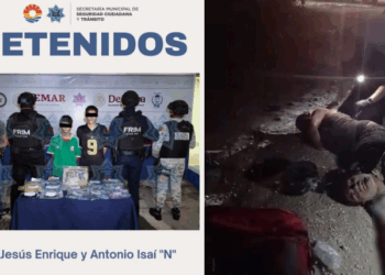 Rescatan a persona privada de la libertad en Valle Verde; caen Antonio Isaí “N” De 22 años y Jesús Enrique “N” De 18 años.