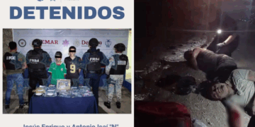 Rescatan a persona privada de la libertad en Valle Verde; caen Antonio Isaí “N” De 22 años y Jesús Enrique “N” De 18 años.