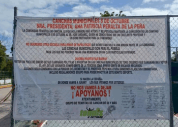 Comunidad deportiva pide mantener la concesión de las canchas de tenis en la Supermanzana 21