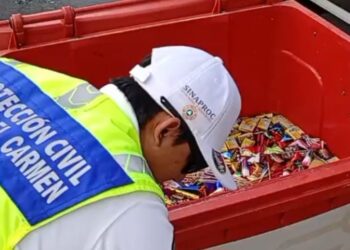 Destruyen material peligroso tras el Operativo Guadalupe-Reyes en Playa del Carmen