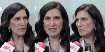 Kenia López hace el ridículo ante preguntas sobre Venezuela