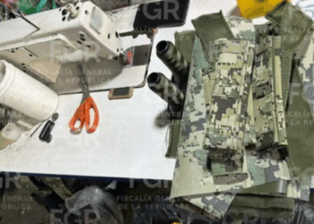 Localizan y aseguran taller de uniformes falsificados en Veracruz