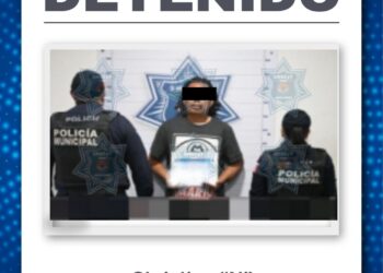 Policía de Cancún logra la detención de un hombre por el delito de amenazas