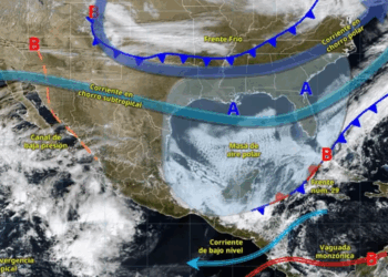 Pronostican ambiente de muy frío a frío y lluvias fuertes en gran parte de México