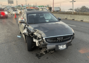 Reportan fuerte accidente vial sobre la carretera a Laredo en Apodaca