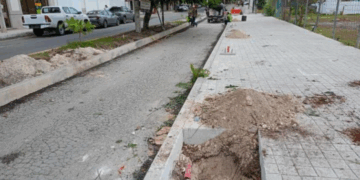 Se agiliza la rehabilitación en la avenida 10 de Playa del Carmen con la apertura del paso vehicular