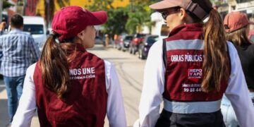 Pavimentación de la avenida Kabah avanza con supervisión directa en Cancún