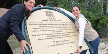 "Ana Paty Peralta supervisa la creación del nuevo Jardín Medicinal Maya"