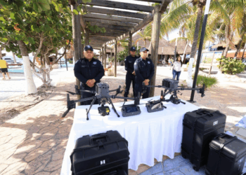 "Blanca Merari impulsa la seguridad pública en Puerto Morelos con drones y policías certificados"