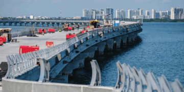 El Puente Vehicular Nichupté logra unión total y alcanza el 94.2% de avance