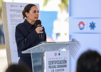 Promueven Ana Paty Peralta una nueva Policía Certificada para la seguridad de Cancún