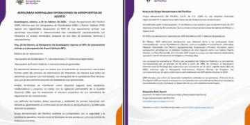 "Se normalizan las operaciones en los aeropuertos de Jalisco tras días de retrasos"