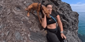 "Accidente de Ciclista en acantilado queda grabado en cámara 360"