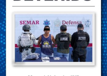 "Autoridades logran la detención de un hombre con narcóticos en la Supermanzana 97"