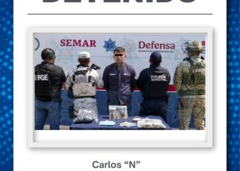 "Cae presunto responsable de robos en la Avenida Huayacán; portaba arma y narcóticos"