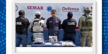 "Cae presunto responsable de robos en la Avenida Huayacán; portaba arma y narcóticos"