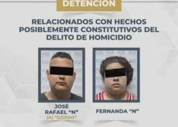 "Capturan a pareja por homicidio calificado tras riña vial en Villas Otoch Paraíso"