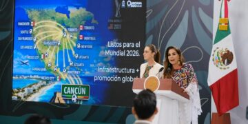 "Desde Cancún: así se vive la Mañanera con Sheinbaum"