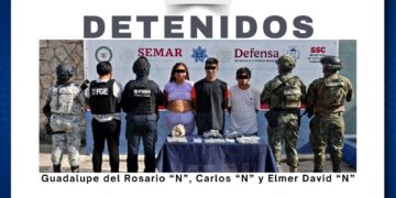 "Exitosa detención de tres personas durante el operativo Blindaje Cancún con narcóticos"