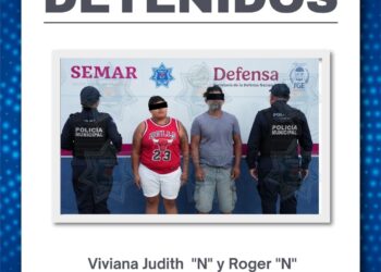 "Policía Cancún logra la recuperación de motocicleta robada y detiene a dos sospechosos"