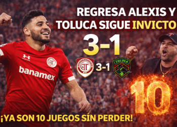 Regresa Alexis Vega y Toluca mantiene el invicto tras vencer a FC Juárez