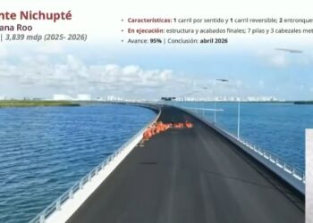Se anuncia en «La Mañanera» la inauguración del Puente Nichupté para abril de 2026