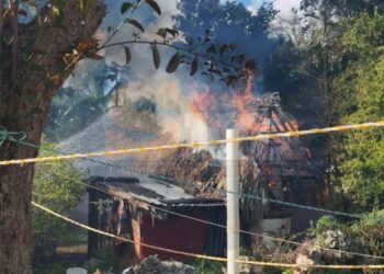 Incendio en José María Morelos consume vivienda y daña una palapa en colonia Rojo Gómez