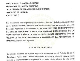 Llega iniciativa del Plan B de la reforma electoral de la presidenta Claudia Sheinbaum al Senado